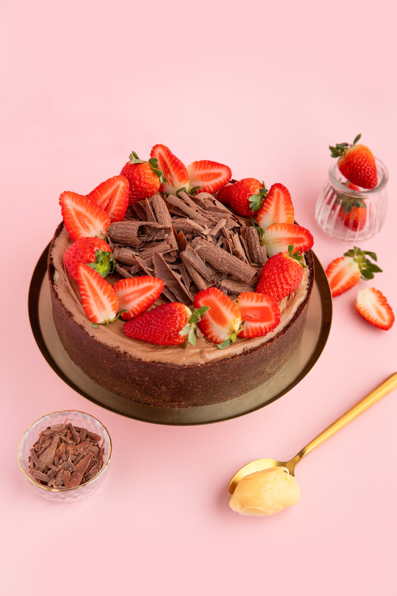 Torta Morango com Chocolate
