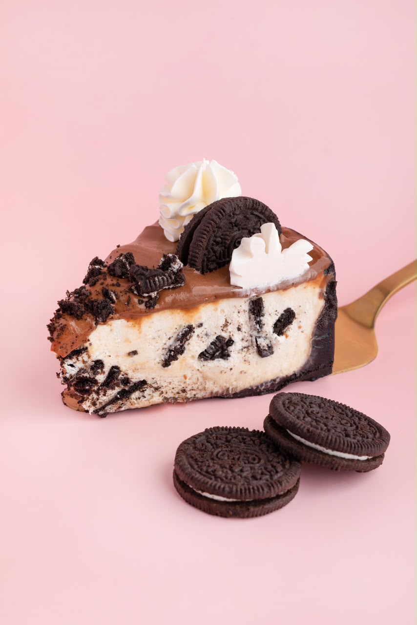 Fatia de torta Oreo